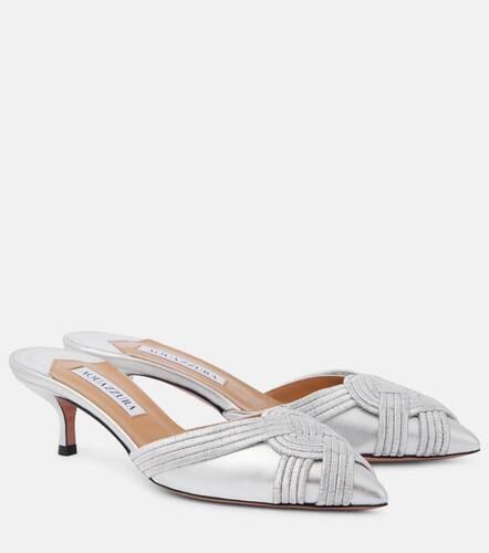 Aquazzura Felix 50 leather mules - Aquazzura - Modalova