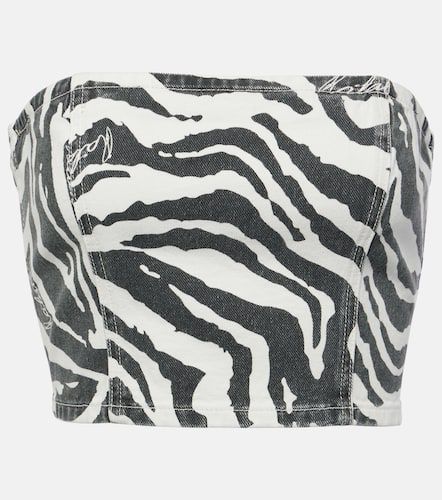 Rotate Zebra-print cotton crop top - Rotate - Modalova