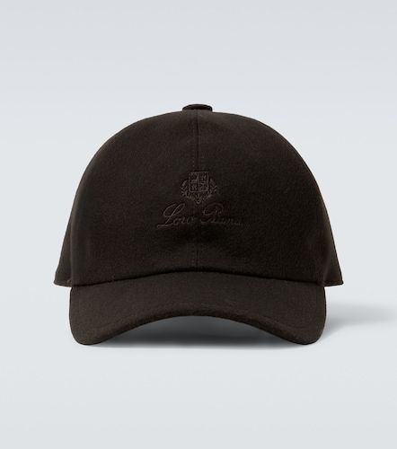 Logo embroidered suede baseball cap - Loro Piana - Modalova