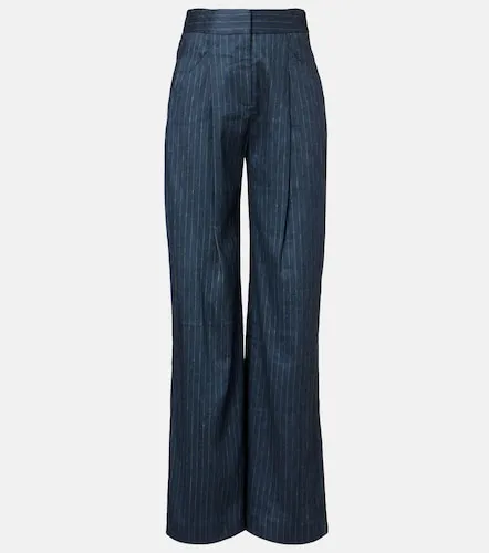 Rimini linen-blend wide-leg pants - Veronica Beard - Modalova
