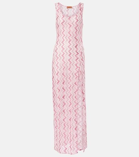 Maxikleid Zigzag aus Häkelstrick - Missoni - Modalova