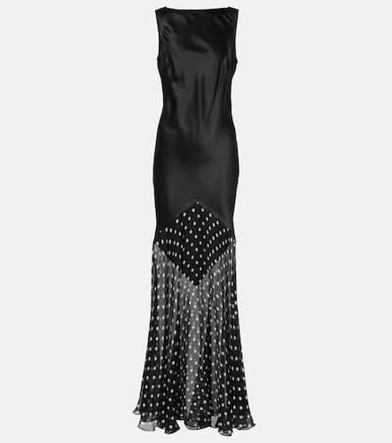 Draped polka-dot satin gown - Nina Ricci - Modalova