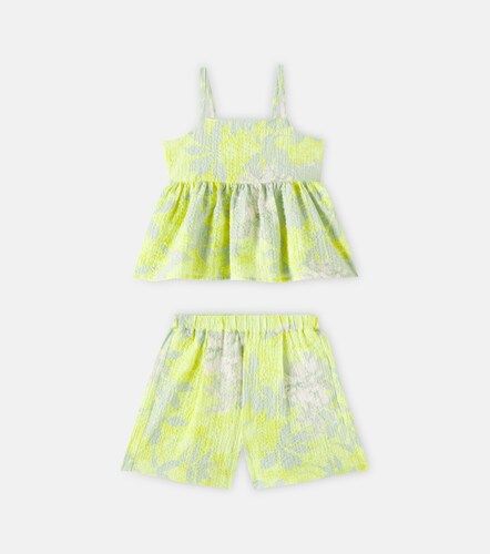 Set de top y shorts de algodón estampado - Il Gufo - Modalova