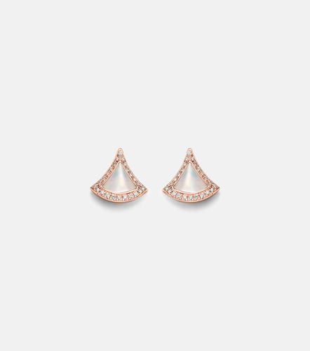 Divas' Dream 18kt rose earrings with mother-of-pearl and diamonds - Bvlgari - Modalova