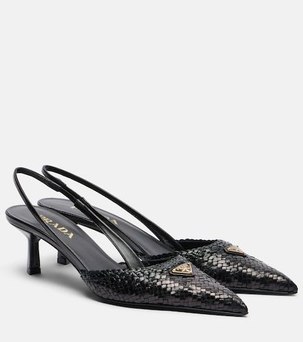 Prada Woven leather slingback pumps - Prada - Modalova