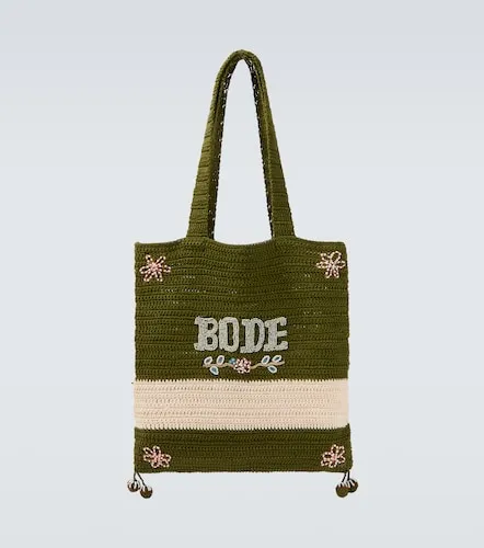 Bolso tote Marsh de croché con cuentas - Bode - Modalova