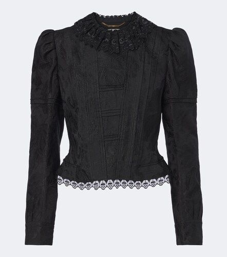Chloé Jacke aus einem Wollgemisch mit Spitze - Chloe - Modalova