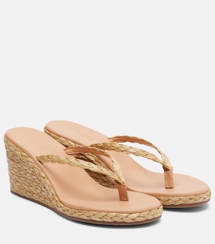 Etheria raffia wedge thong sandals - Ancient Greek Sandals - Modalova