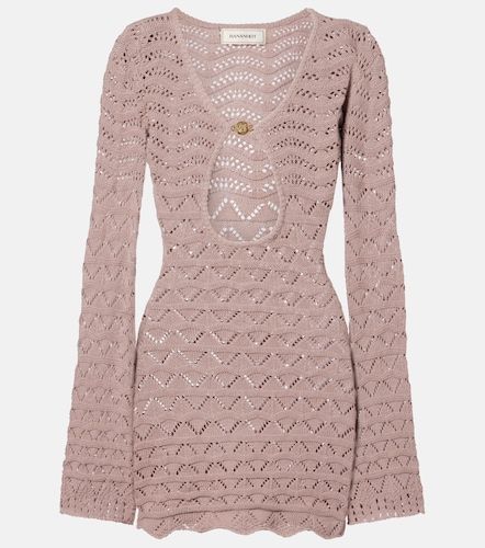 Rey knitted cotton-blend minidress - Bananhot - Modalova