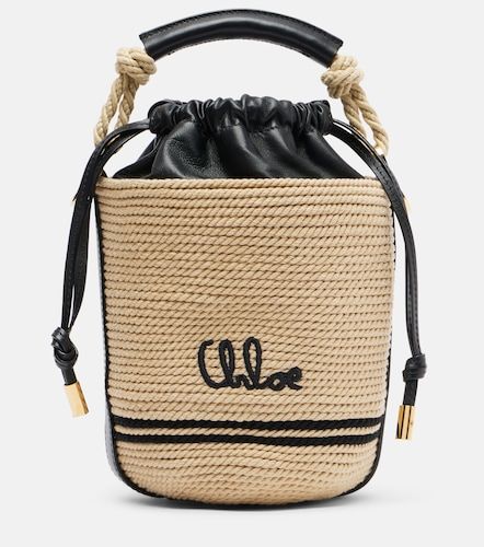 Soleil Mini raffia-effect bucket bag - Chloe - Modalova