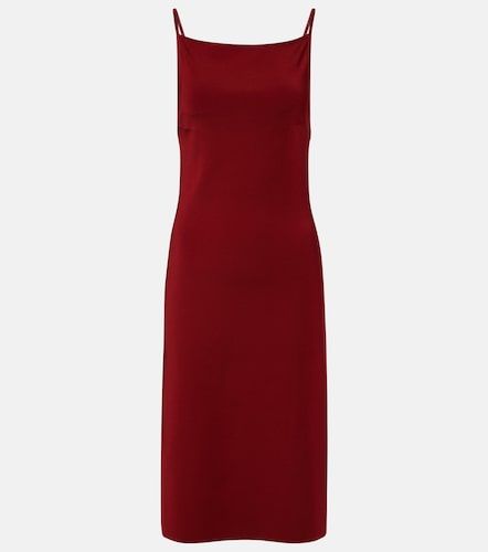 Abito midi in jersey a coste - Ferragamo - Modalova