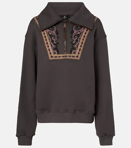 Sudadera de cremallera parcial estampada - Etro - Modalova