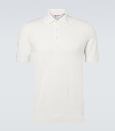 Polo de piqué de algodón - Brunello Cucinelli - Modalova