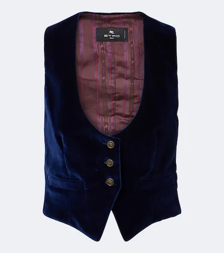 Etro Weste aus Baumwollsamt - Etro - Modalova