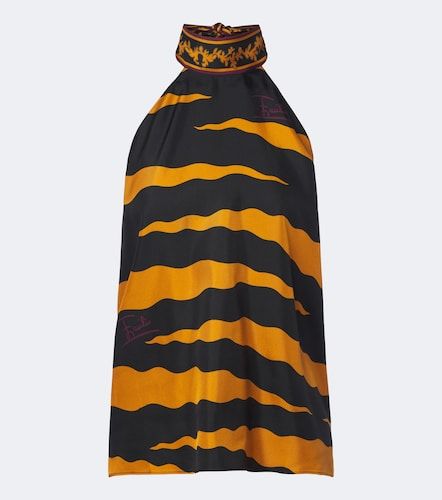 Pucci Top Fiamme de sarga de seda - Pucci - Modalova