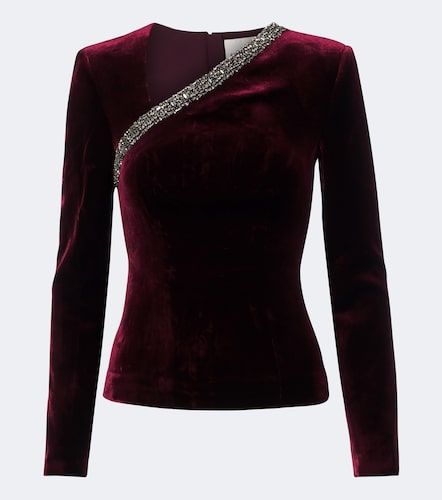 Top de terciopelo adornado - Roland Mouret - Modalova