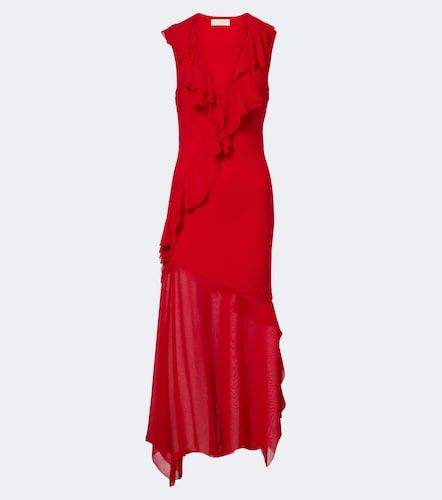 Vestido midi Baila de georgette floral - De La Vali - Modalova