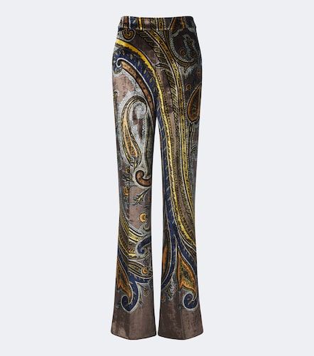 Pantalones flared de terciopelo - Etro - Modalova