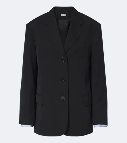 Double L double-breasted wool blazer - Loewe - Modalova