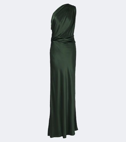 Draped one-shoulder silk satin gown - The Sei - Modalova