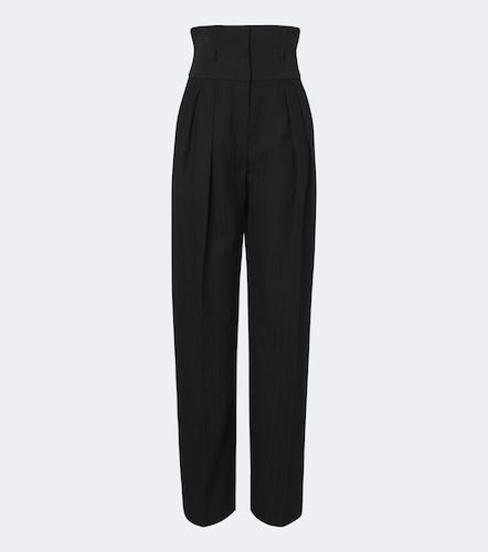 Pinstripe virgin wool wide-leg pants - Dolce&Gabbana - Modalova