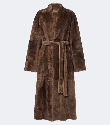 Cappotto Davos in shearling a portafoglio - Nour Hammour - Modalova