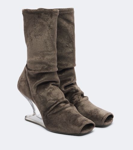Botines Cantilever de terciopelo - Rick Owens - Modalova