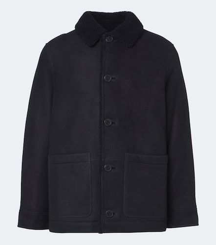 Lederjacke mit Shearling - Yves Salomon - Modalova
