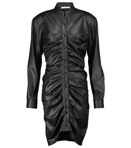 Ruched faux leather minidress - Philosophy di Lorenzo Serafini - Modalova