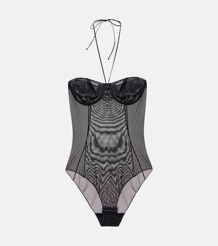 OsÃ©ree Halterneck mesh bodysuit - Oseree - Modalova