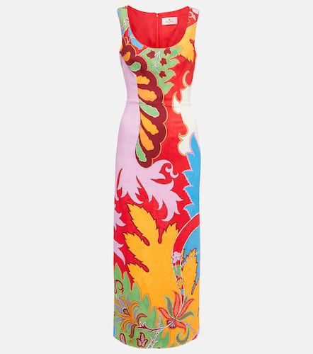 Printed cotton-blend midi dress - Etro - Modalova