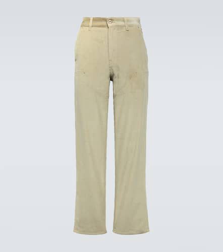 High-rise corduroy straight pants - Loewe - Modalova