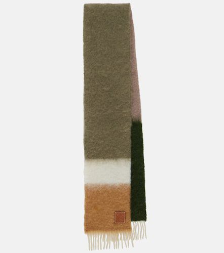 Loewe Striped mohair and wool scarf - Loewe - Modalova