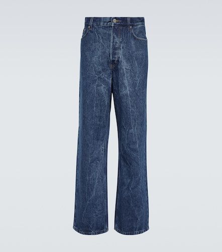 Jeans anchos con lavado mármol - Dries Van Noten - Modalova