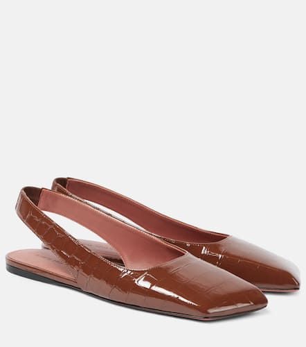 Ane patent leather slingback flats - Amina Muaddi - Modalova