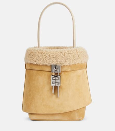 Shark Lock Medium suede bucket bag - Givenchy - Modalova