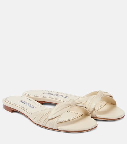 Lolloflat leather mules - Manolo Blahnik - Modalova