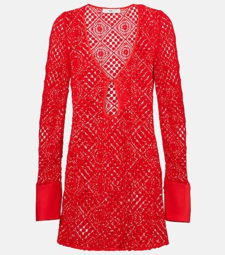 Vestido corto Rayure en croché de algodón - SIR - Modalova