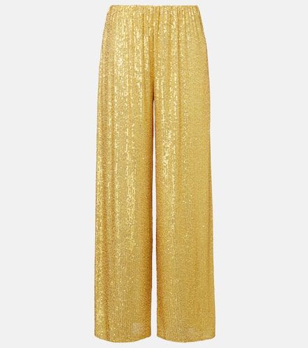 High-rise sequined wide-leg pants - Norma Kamali - Modalova