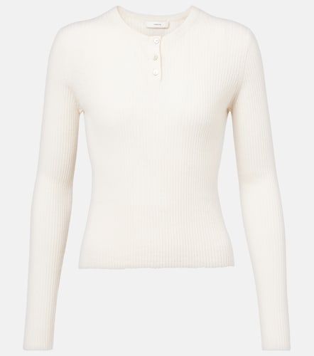 Camicia Henley in cashmere e seta - Vince - Modalova