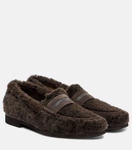 Mocassini Monili in shearling - Brunello Cucinelli - Modalova