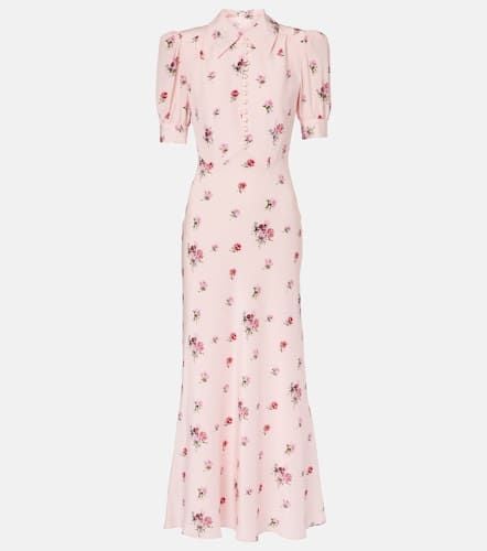 Embellished silk midi dress - Alessandra Rich - Modalova