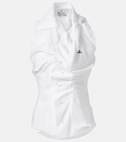 Camisa de algodón y seda fruncida - Vivienne Westwood - Modalova