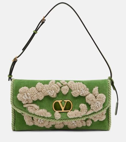 Borsa a spalla DeVain in velluto - Valentino Garavani - Modalova