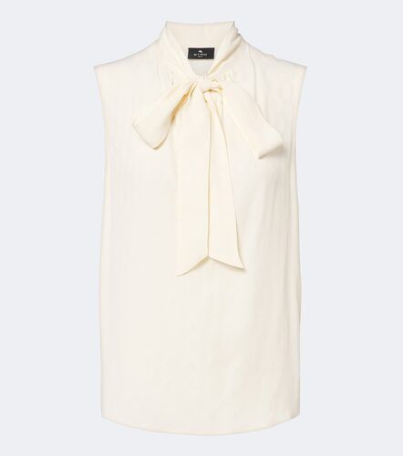 Paisley jacquard crepe de chine top - Etro - Modalova