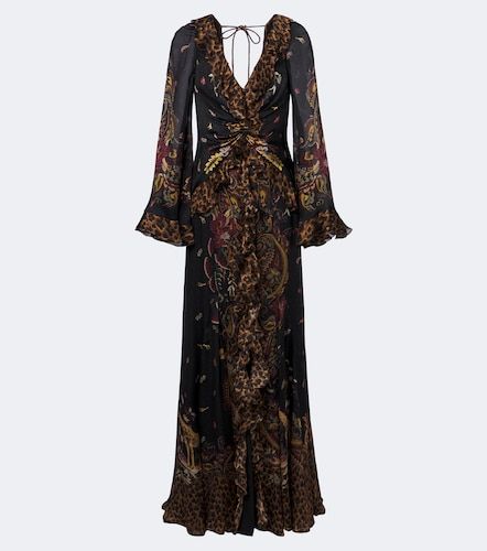 Etro Abito lungo in seta con stampa - Etro - Modalova