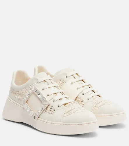 Viv Skate suede-trimmed platform sneakers - Roger Vivier - Modalova