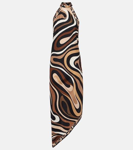 Vestido midi Marmo de satén de seda - Pucci - Modalova