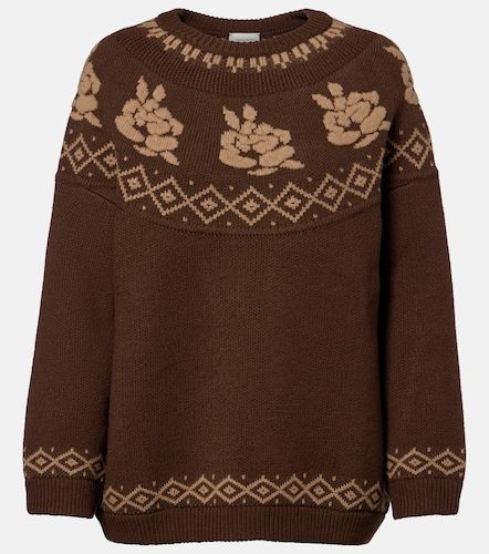 Pullover in jacquard di lana - Magda Butrym - Modalova