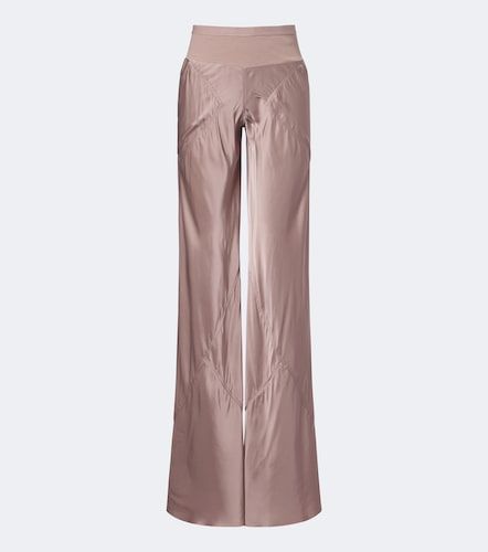 Pantaloni a gamba larga Bias in raso - Rick Owens - Modalova